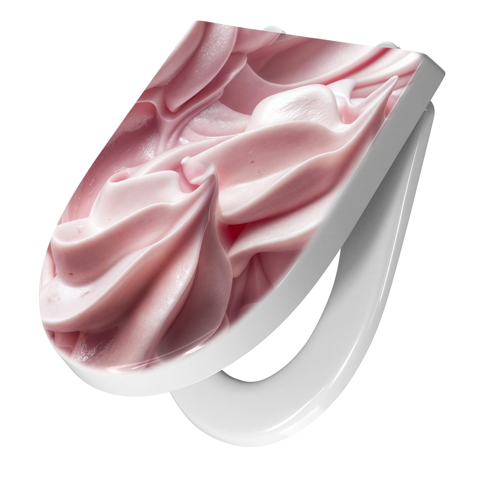 WC-Sitz mit Absenkautomatik Zartes Schaumcreme