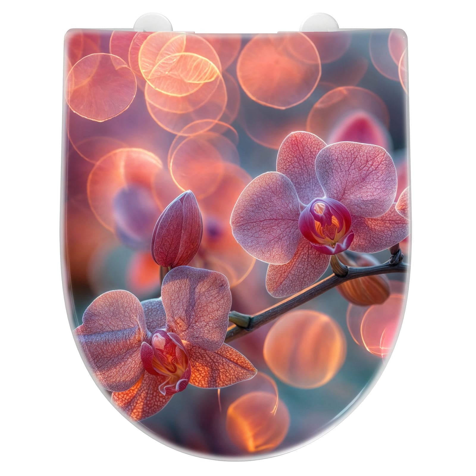 WC-Sitz mit Absenkautomatik Orchidee Bokeh