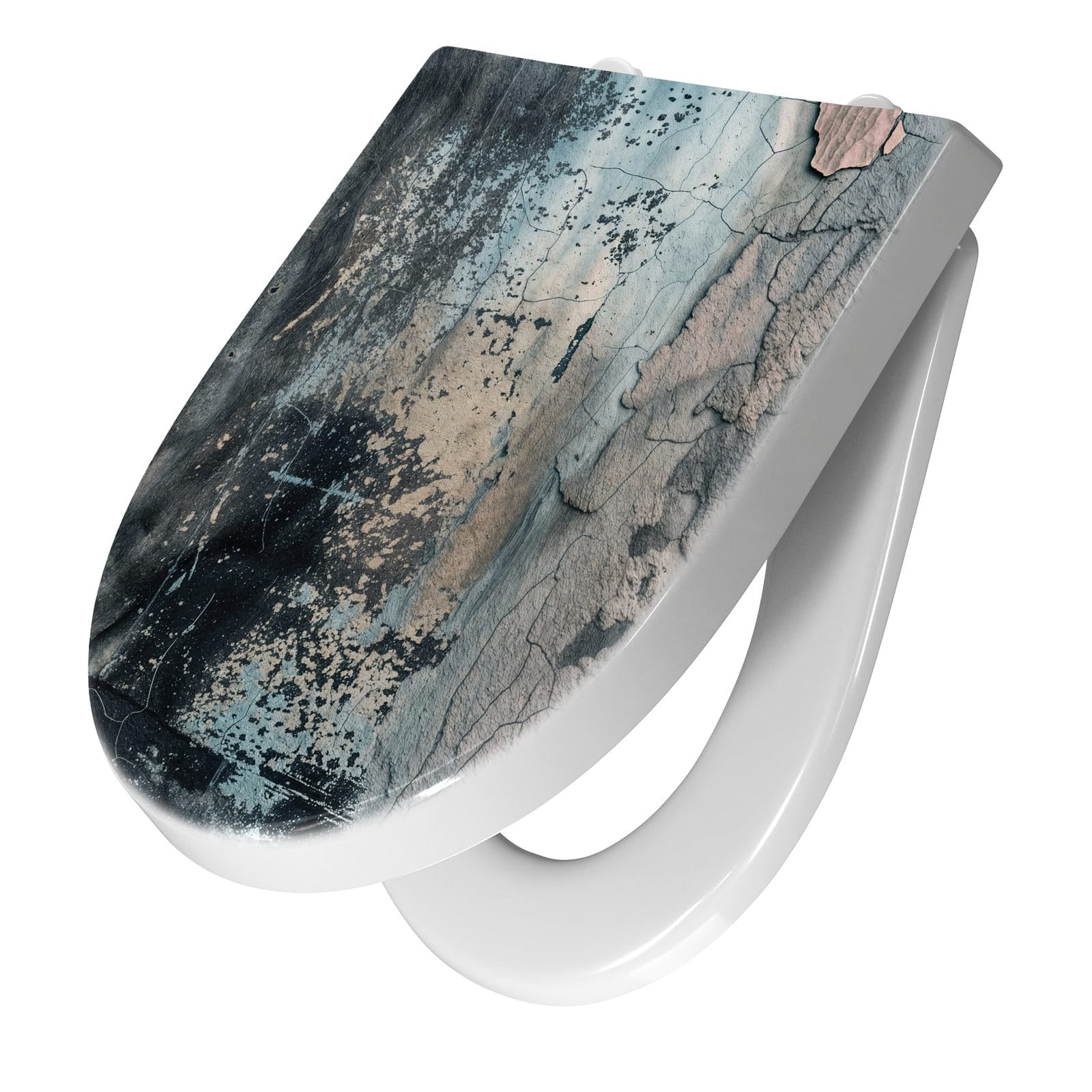 WC-Sitz mit Absenkautomatik Abstrakte Textur