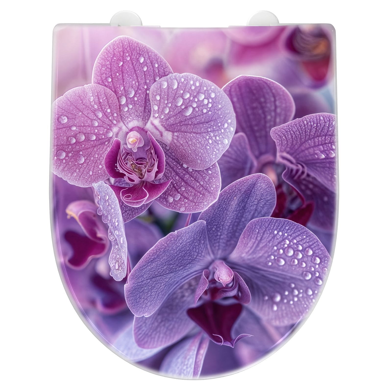 WC-Sitz mit Absenkautomatik Orchideenblüten