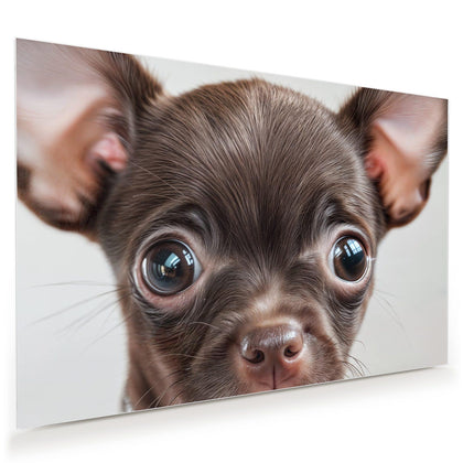 Wandbild mit dem Motiv Chihuahua mit Halsband