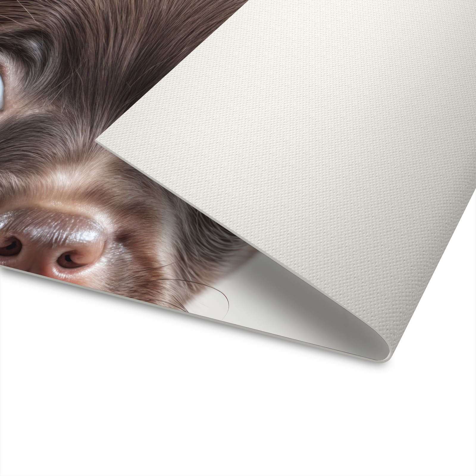 Hygienischer Läufer Küche mit Motiv Niedlicher Welpenblick in moderner Küche