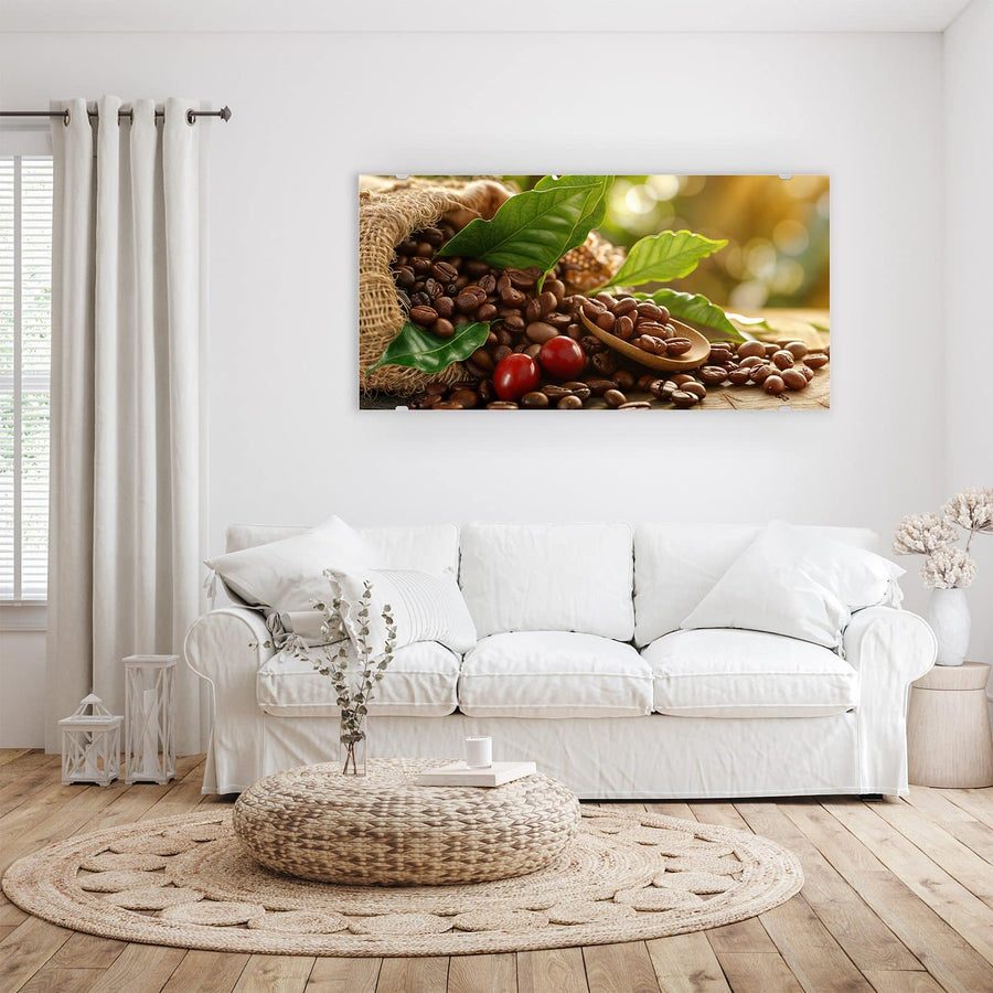 Maße Wandbild - Rote Kaffeekirschen - Querformat