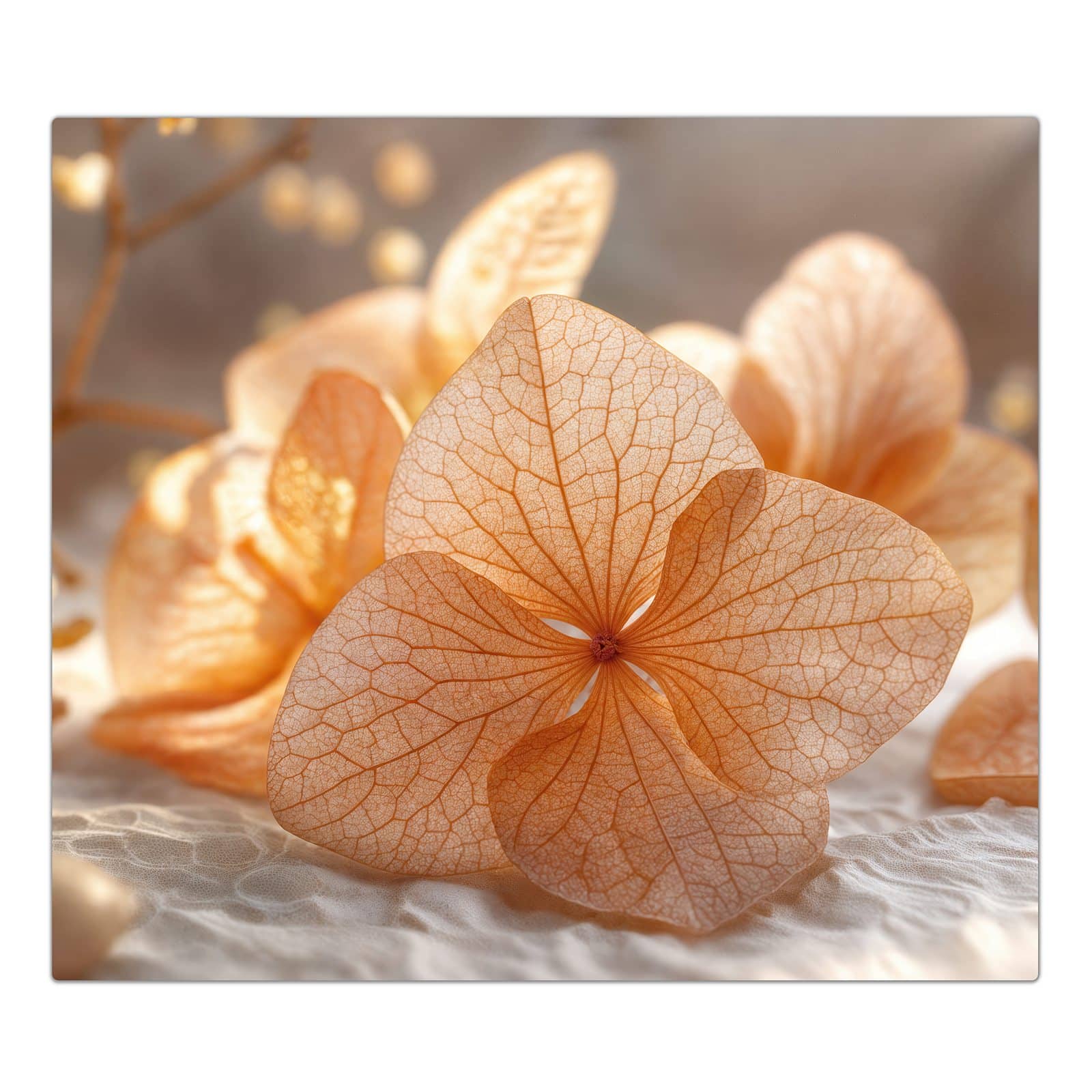 1-teilige Herdabdeckplatten für Ceranfeld mit Blumenarrangement-Motiv in der Frontansicht #grösse_1-Teilig (60x52cm)