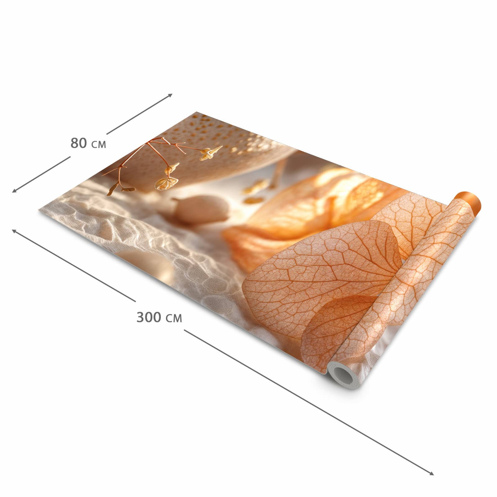 Abriebfester Küchenteppich mit Motiv Blumenarrangement in der Grösse 60x120 cm