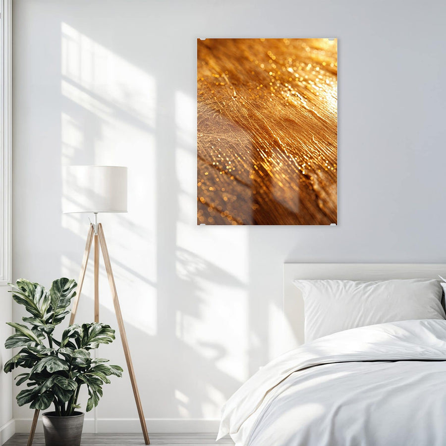 Maße Wandbild - Schimmerndes Gold - Hochformat