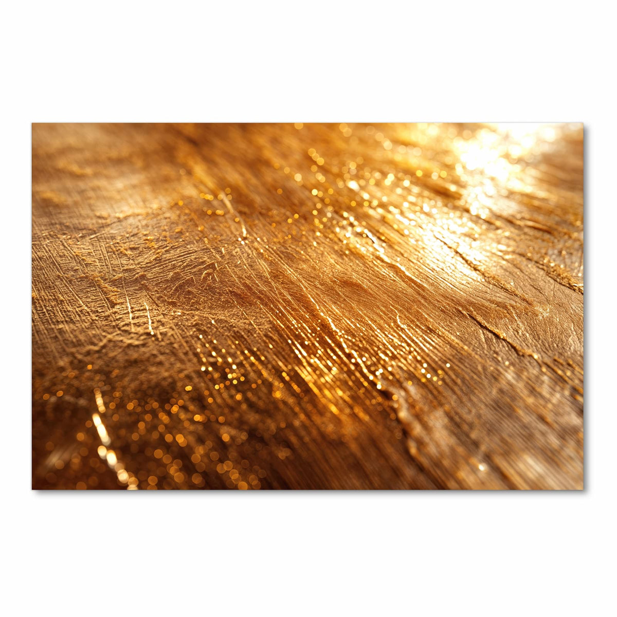 Ordnungsschaffender Küchenteppich mit Motiv Goldene Textur in Frontansicht für Übersicht