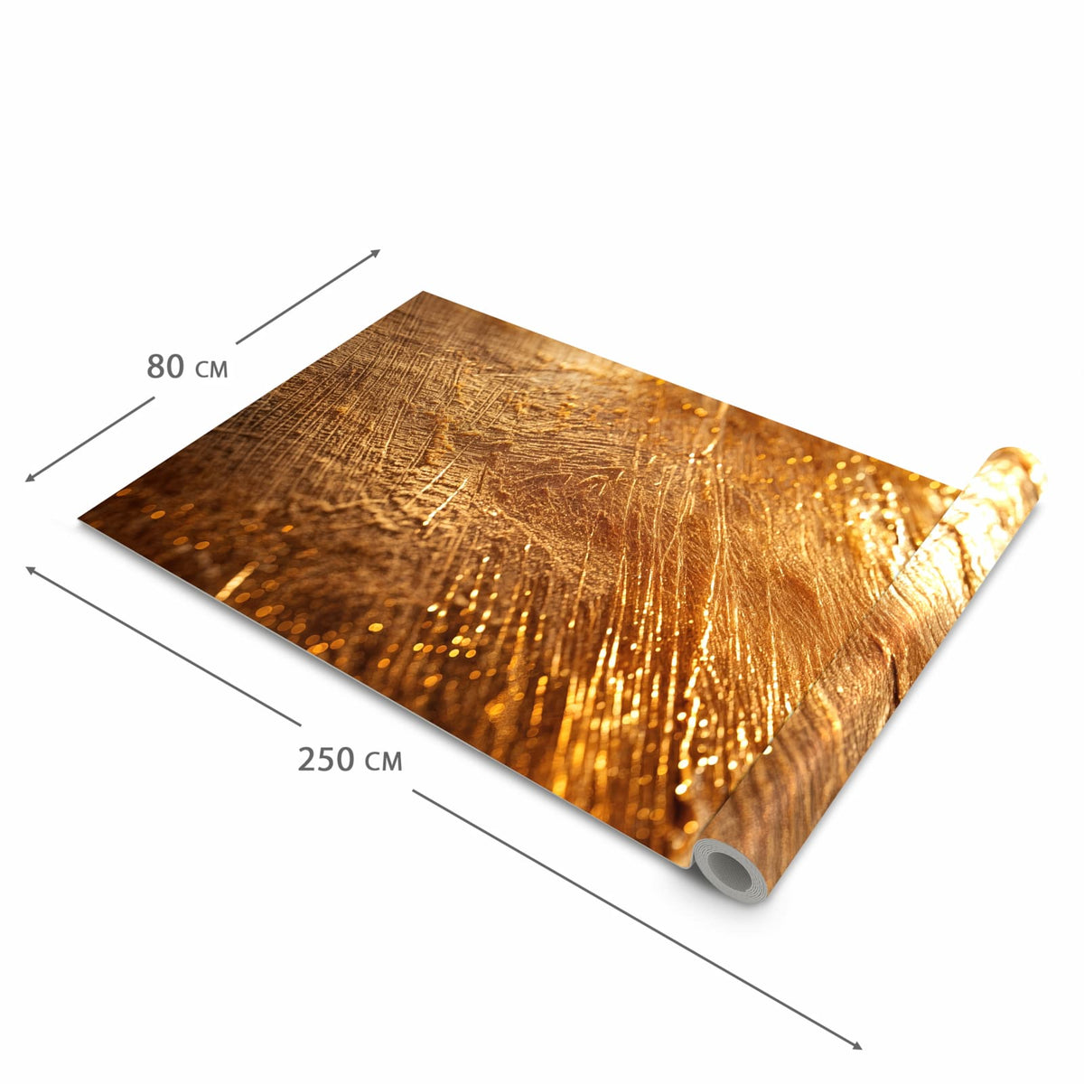 Komfortabler Bodenläufer mit Motiv Goldene Textur in der Grösse 90x240 cm