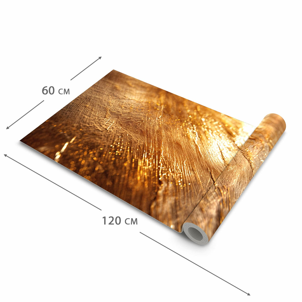Schmutzabweisender Läufer Eingangsbereich mit Motiv Goldene Textur in der Grösse 90x240 cm