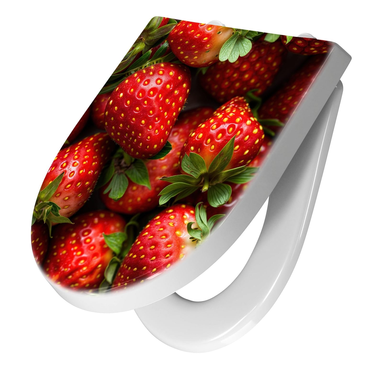 WC-Sitz mit Absenkautomatik Frische Erdbeeren