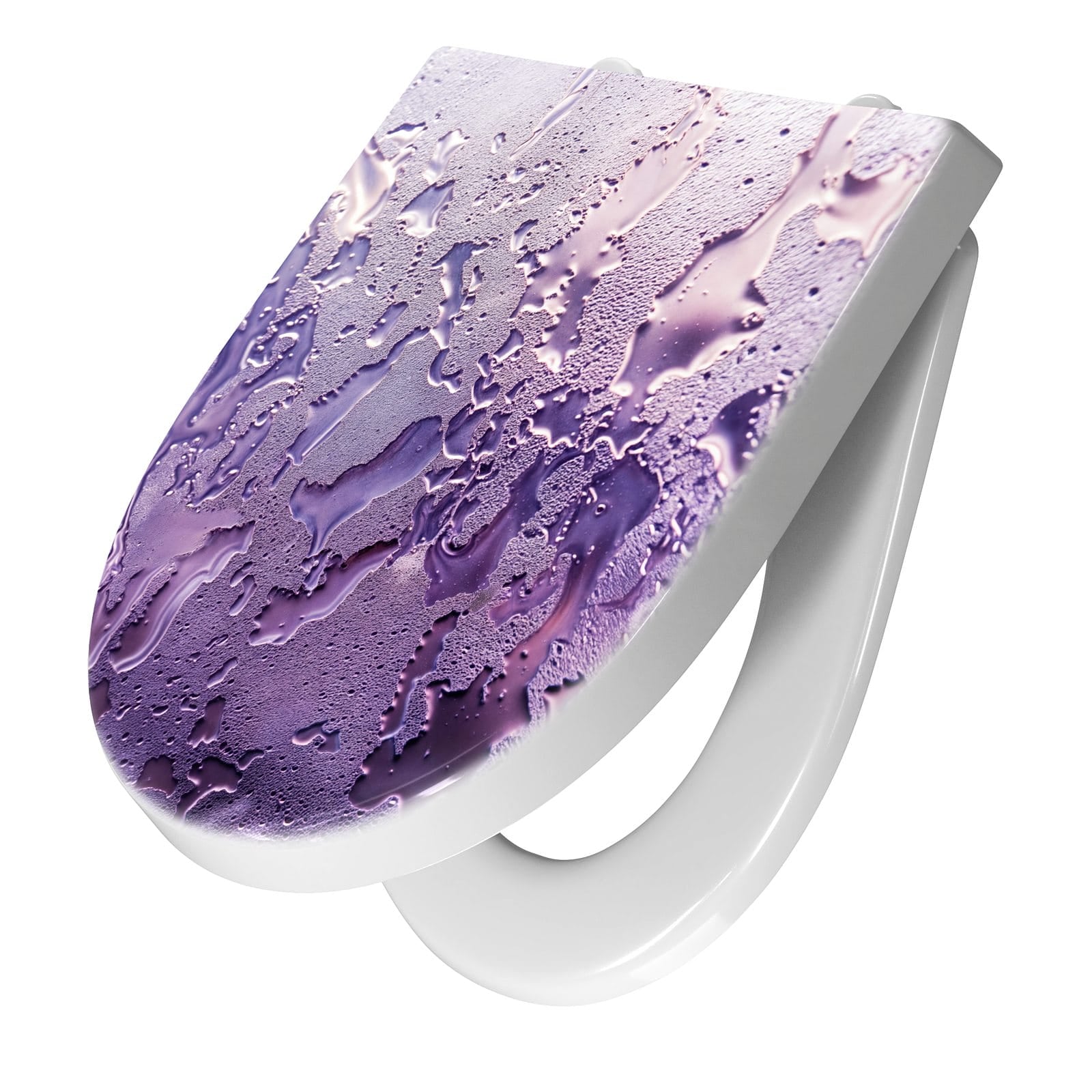 WC-Sitz mit Absenkautomatik Rauchige Tropfen