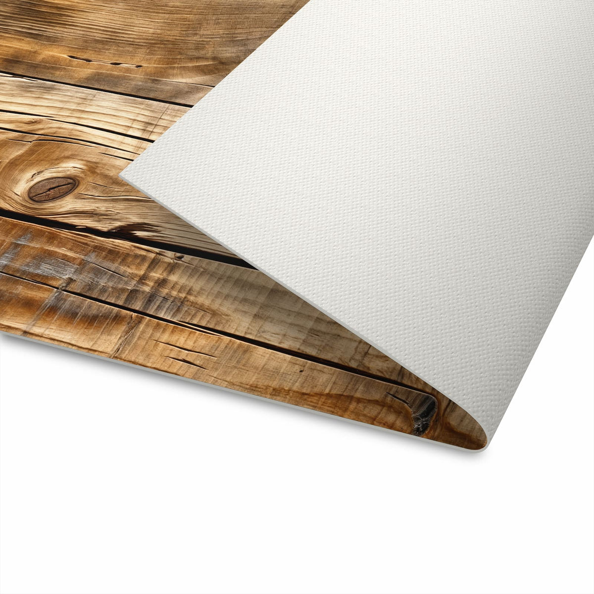 Waschbarer Küchenteppich mit Motiv Holzdielenmaserung für komfortables Stehen