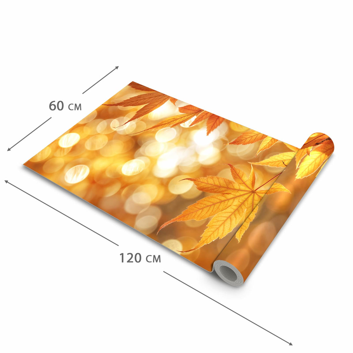 Bodenläufer mit Motiv Herbstlich Glitzernd in der Grösse 60x300 cm für Ordnung & Übersicht