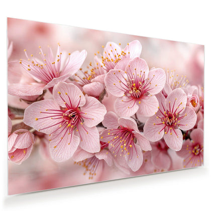 Wandbild mit dem Motiv Kirschblütenzweig