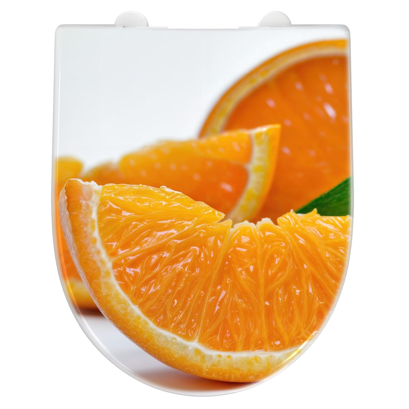 WC-Sitz mit Absenkautomatik Orangenscheiben