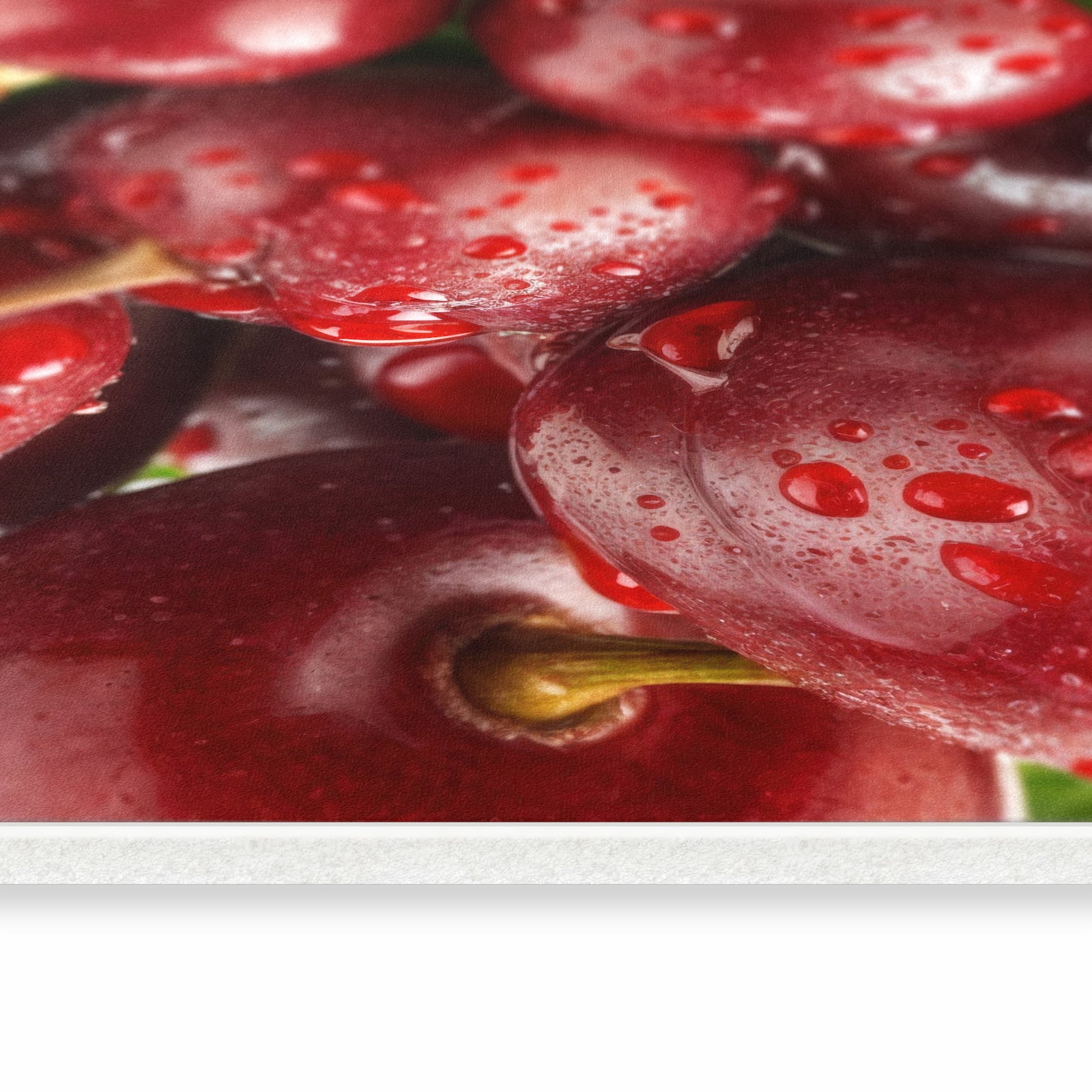 Abriebfester rutschfester Küchenläufer mit Motiv Kirschen von Frische in seitlicher Ansicht