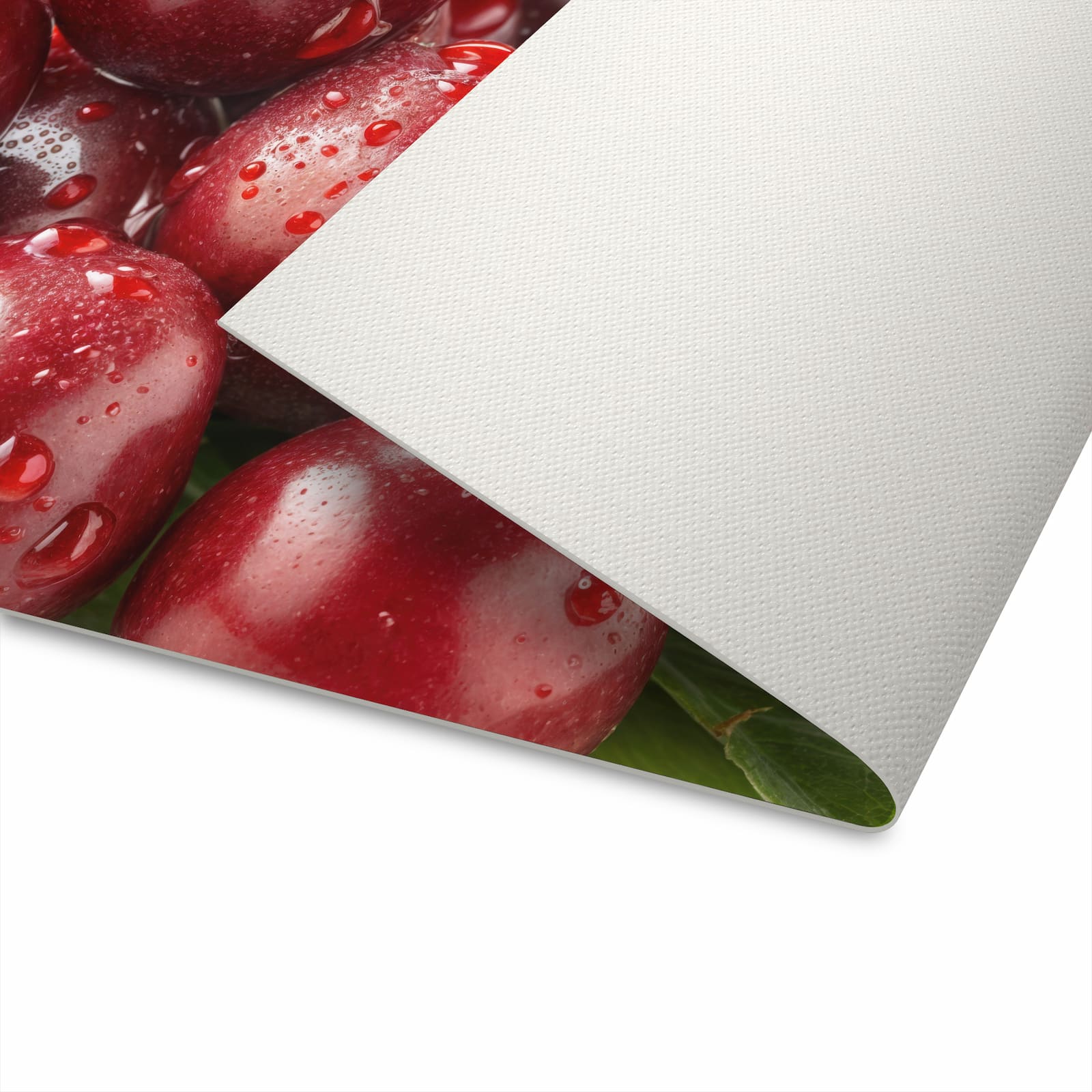 Fleckenresistenter Bodenläufer Teppich mit Motiv Kirschen von Frische in der Unterseite