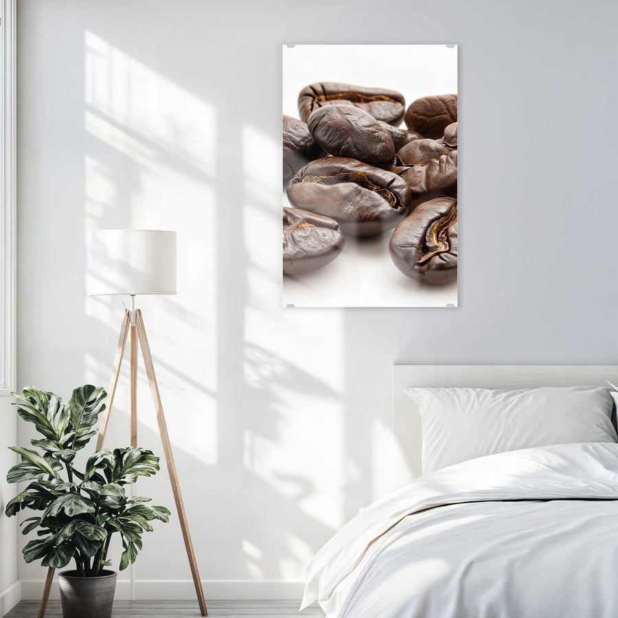 Maße Wandbild - Geröstete Kaffeebohnen - Hochformat