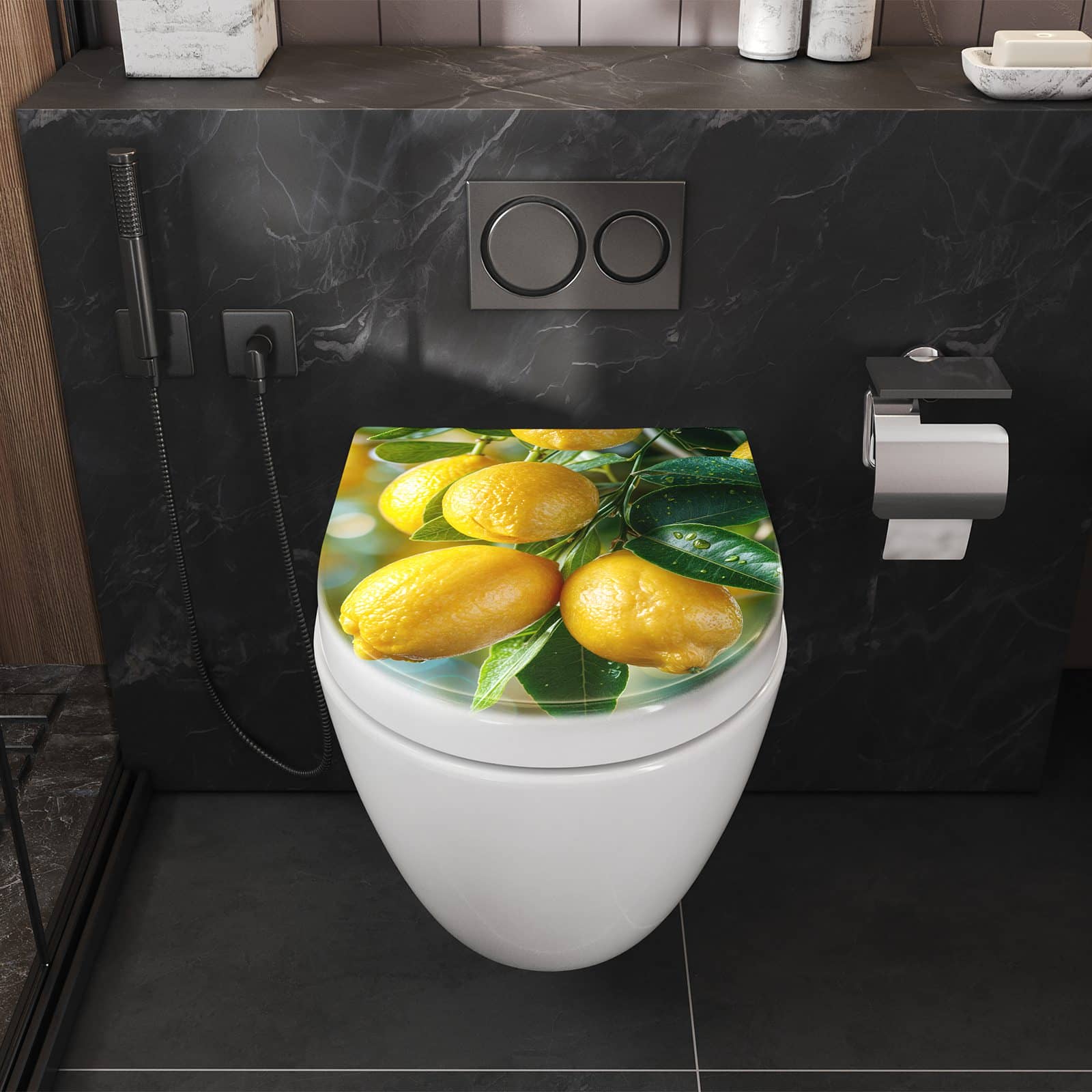 WC-Sitz mit Absenkautomatik Zitronenbaumstrauch