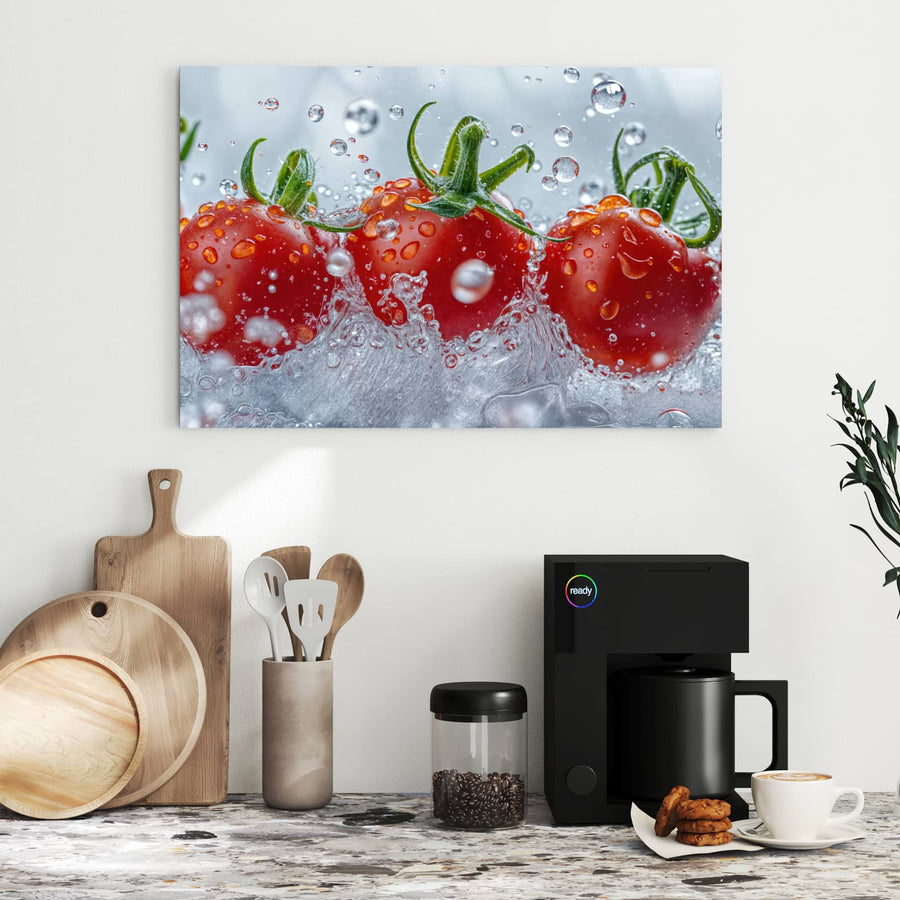 Maße Metall Magnettafel - Tomaten im Wasser