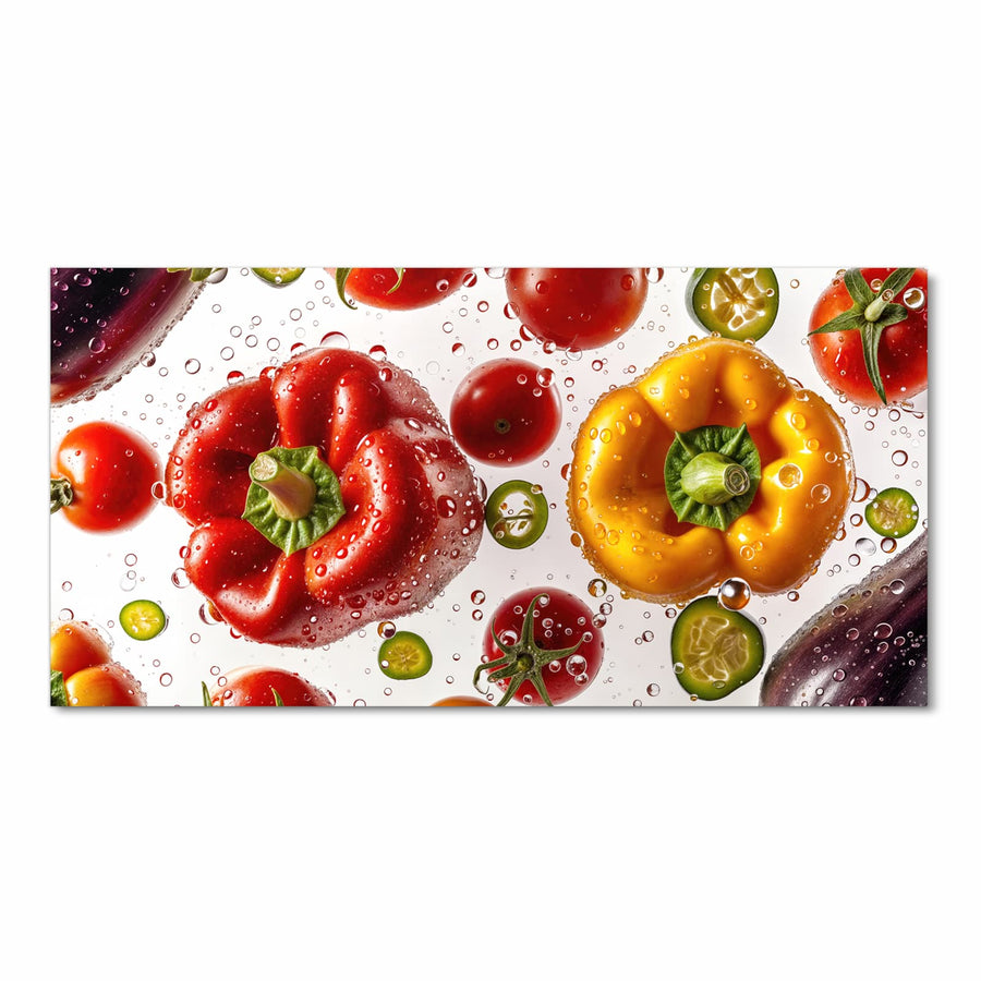 Maße Küchenläufer - Paprika und Tomaten