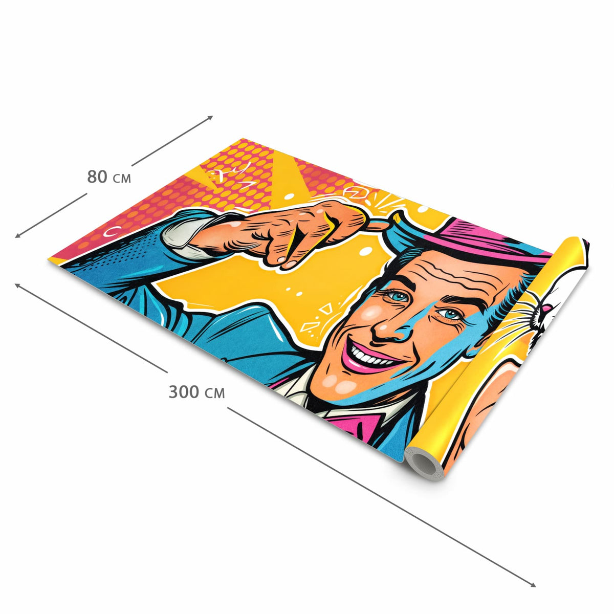 Küchenläufer mit Motiv Zauberer Mit Hase in der Grösse 80x280 cm für Ordnung & Übersicht