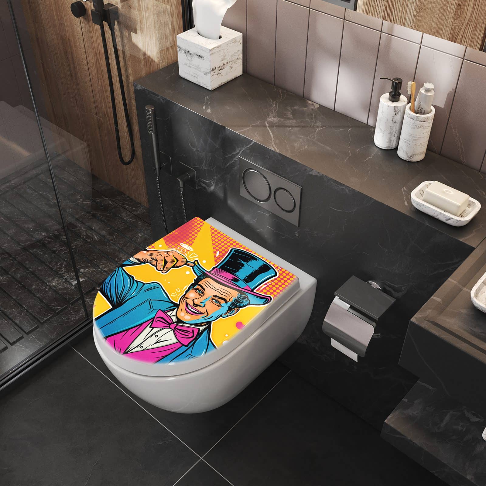 WC-Sitz mit Absenkautomatik Zauberer Mit Hase