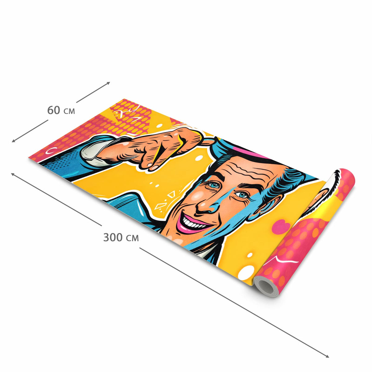 Waschbarer Küchenteppich mit Motiv Zauberer Mit Hase in der Größe 80x280 cm