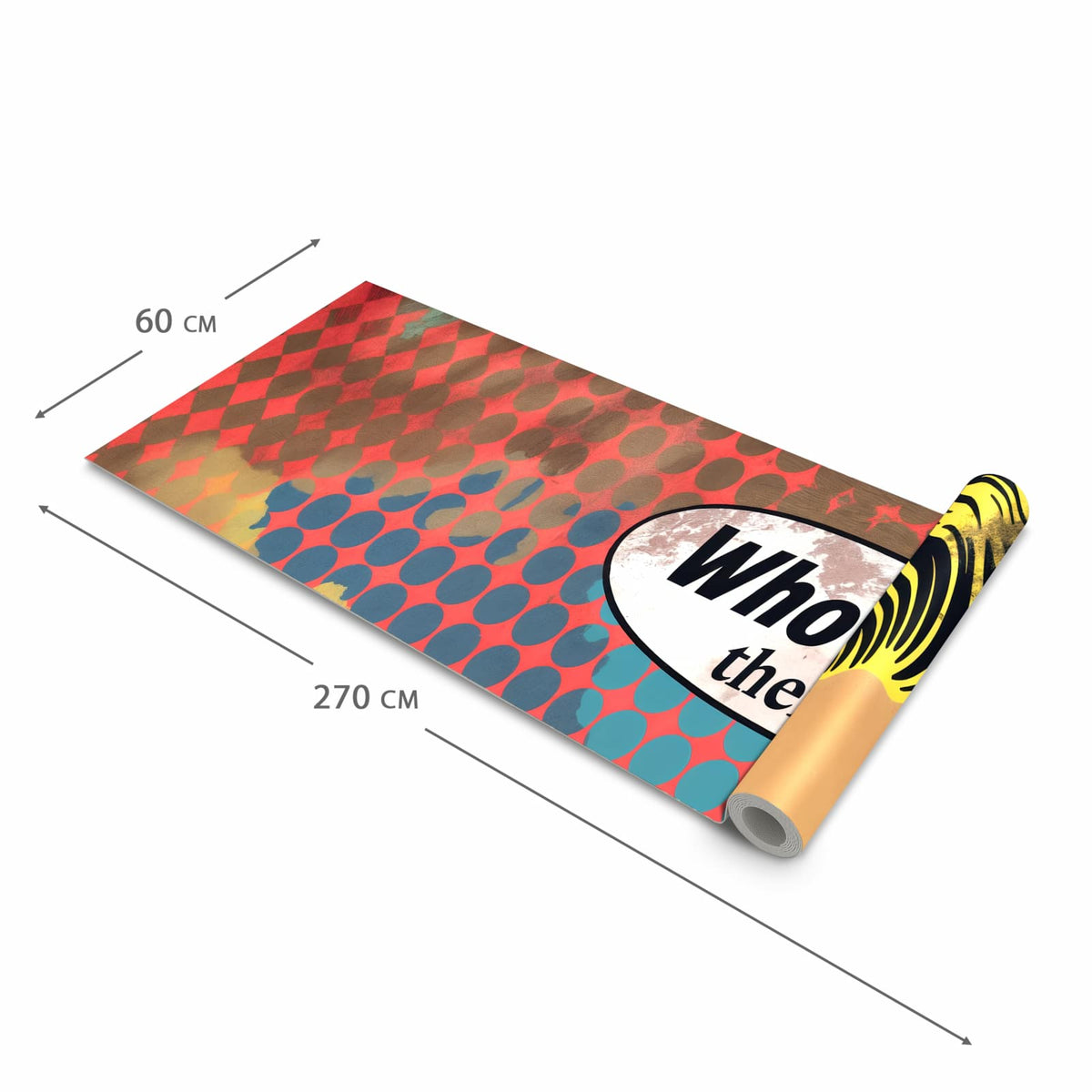 Komfortabler Küchenläufer mit Motiv Telefonierende Frau in der Grösse 80x280 cm