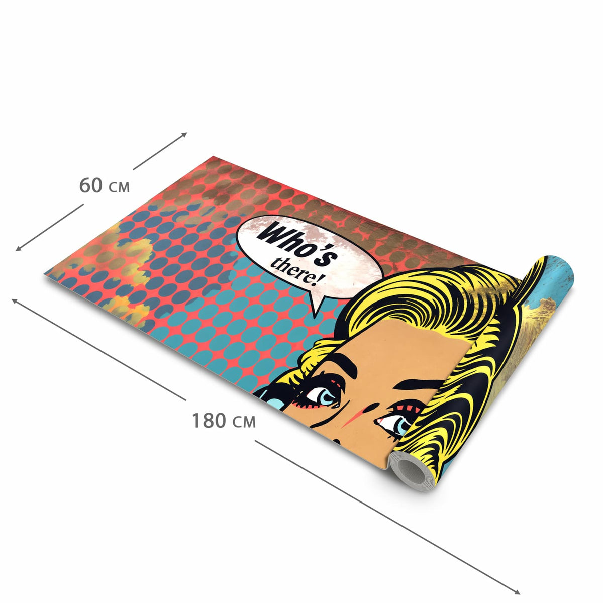 Abriebfester Küchenteppich mit Motiv Telefonierende Frau in der Grösse 80x280 cm