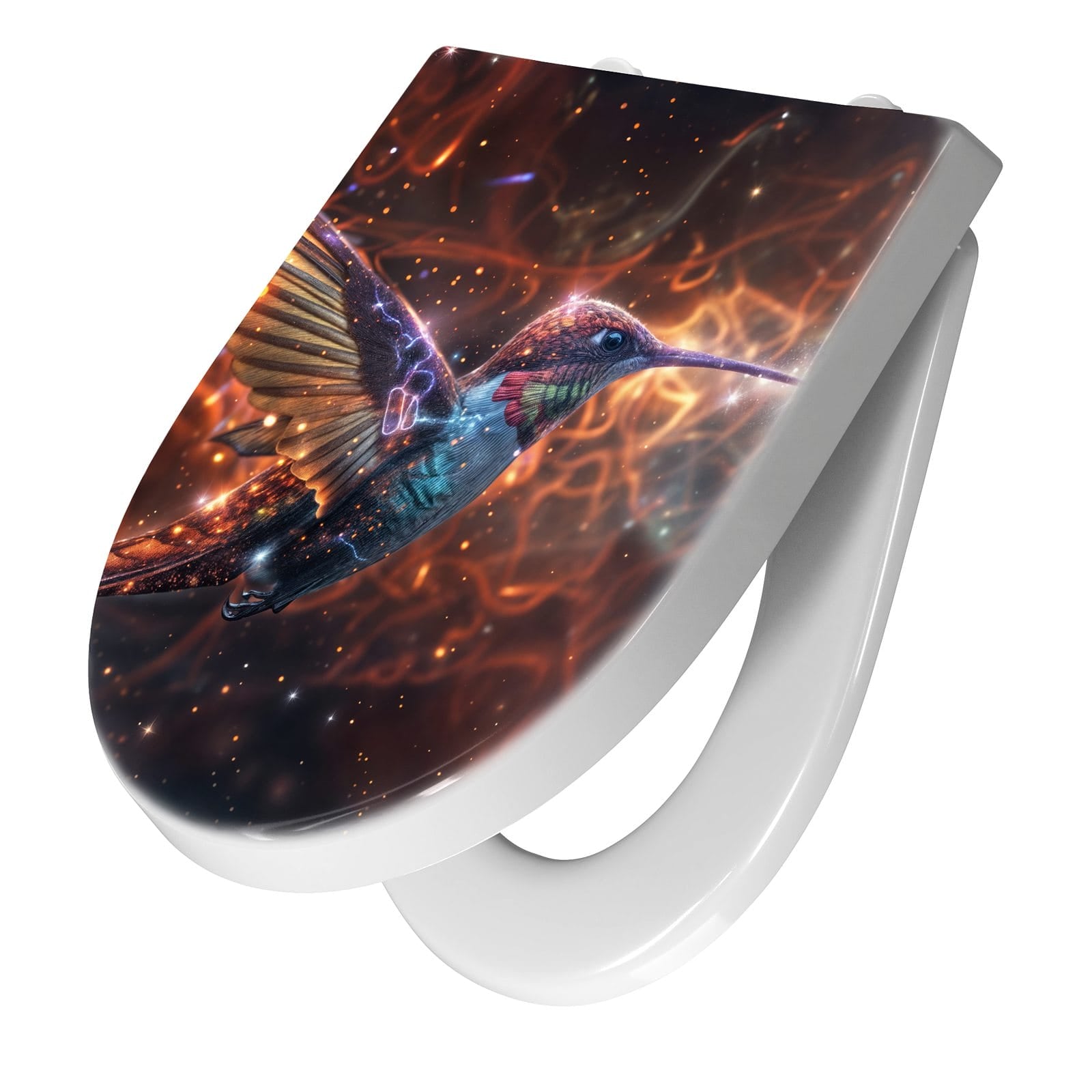 WC-Sitz mit Absenkautomatik Schimmernder Kolibri