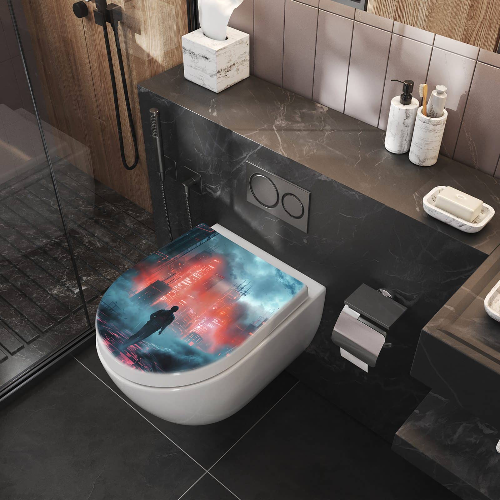 WC-Sitz mit Absenkautomatik Neonstadt