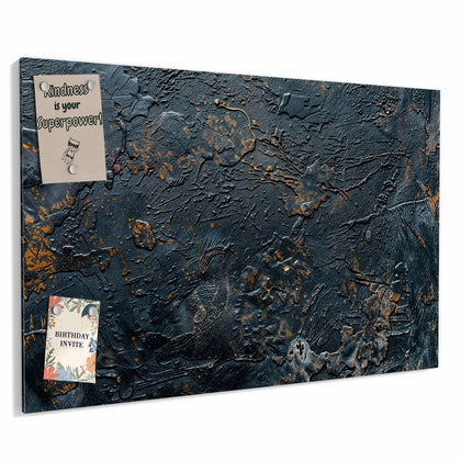 Metall Magnettafel mit dem Motiv Kupfer auf Schwarz