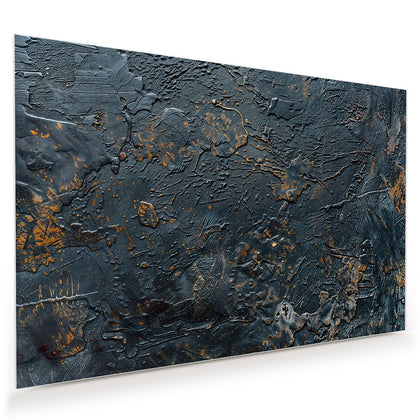 Wandbild mit dem Motiv Kupfer auf Schwarz