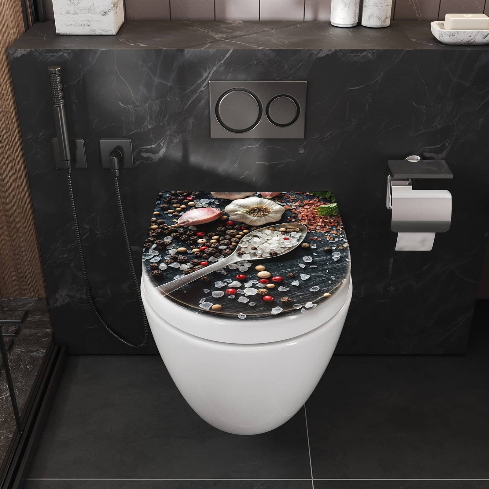 WC-Sitz mit Absenkautomatik Küchenzutaten