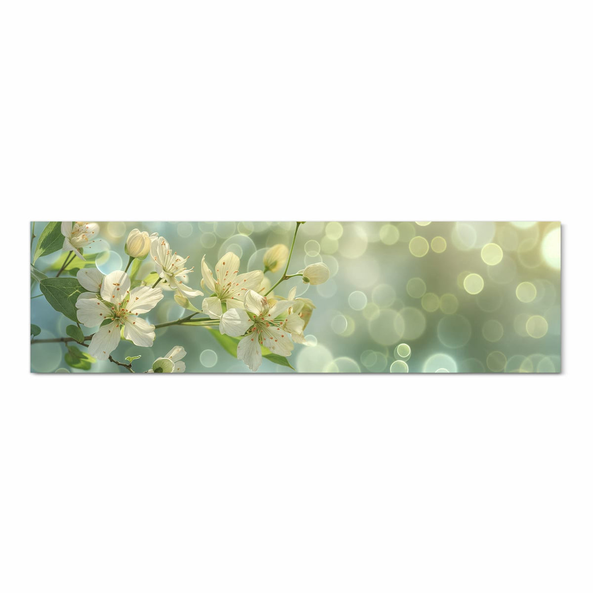 Küchenläufer Frühlingserwachen 80 × 280 cm, Motiv bildfüllend von oben
