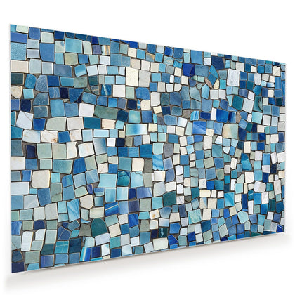 Wandbild mit dem Motiv Blaues Mosaik