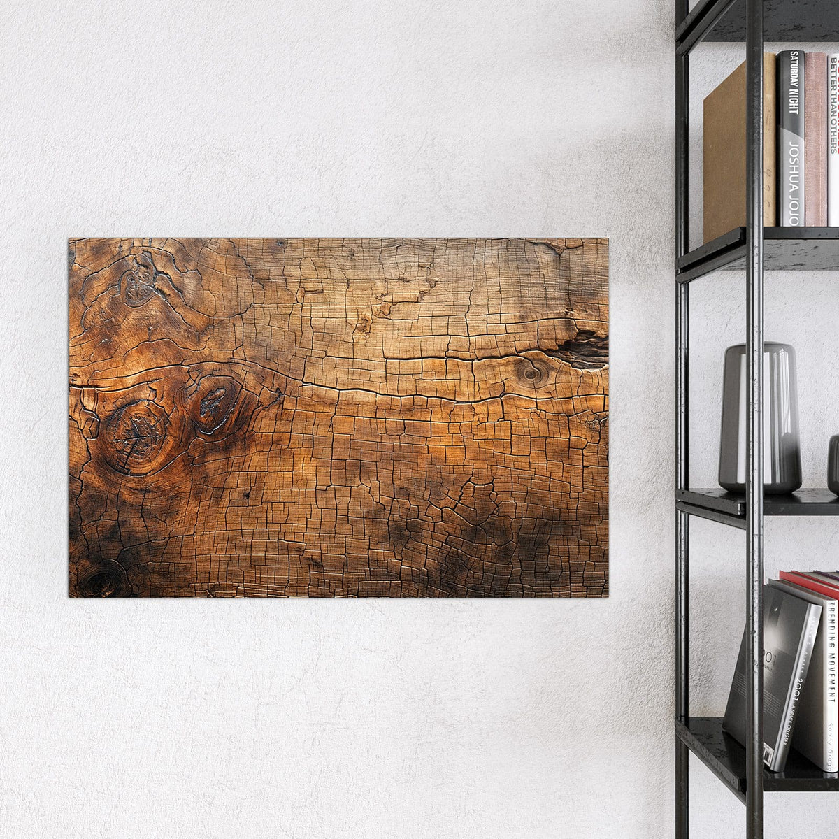 Magnettafel - Vintage Holzmaserung – Warme Holzmaserung in Nahaufnahme