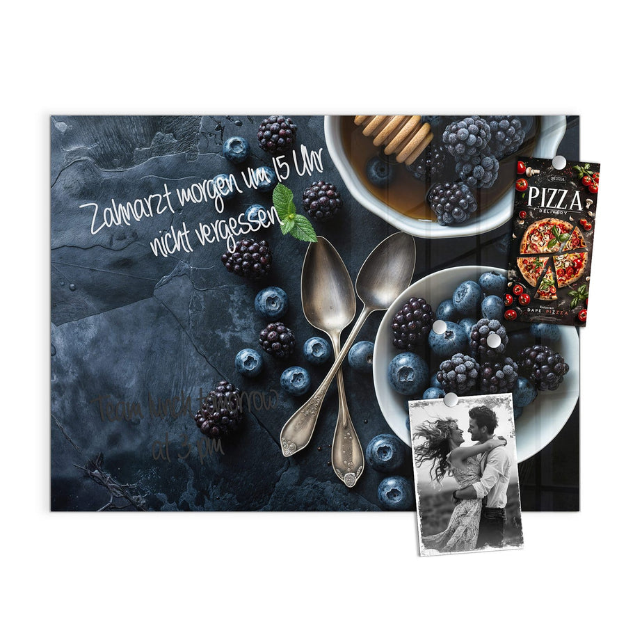 Maße Magnettafel - Beeren mit Honig
