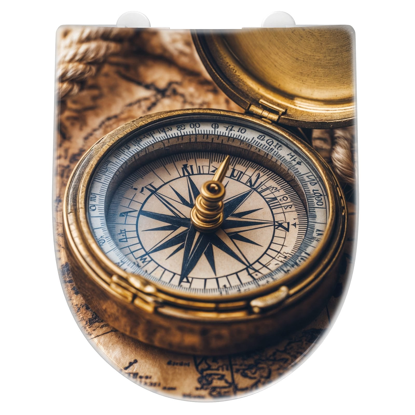 WC-Sitz mit Absenkautomatik Kompass auf Karte