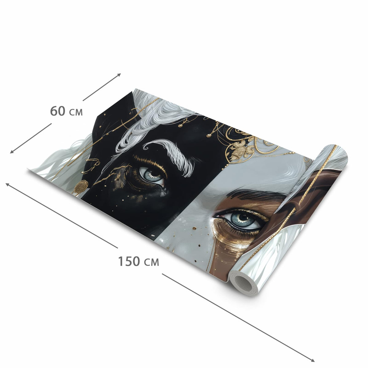 Bodenschonender Bodenläufer Teppich mit Motiv Dualer Elf in der Grösse 60x300 cm