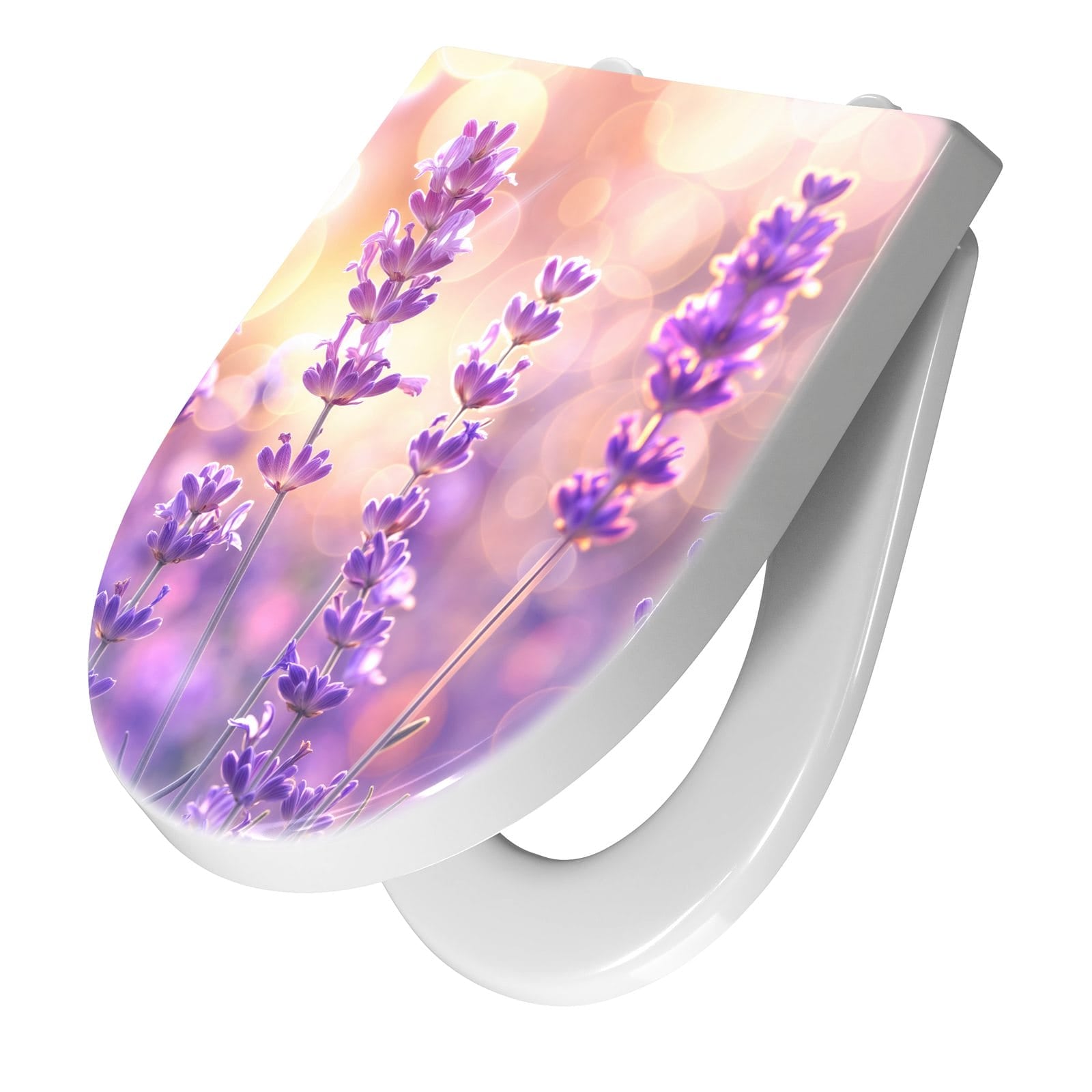 WC-Sitz mit Absenkautomatik Lavendelblütenfeld