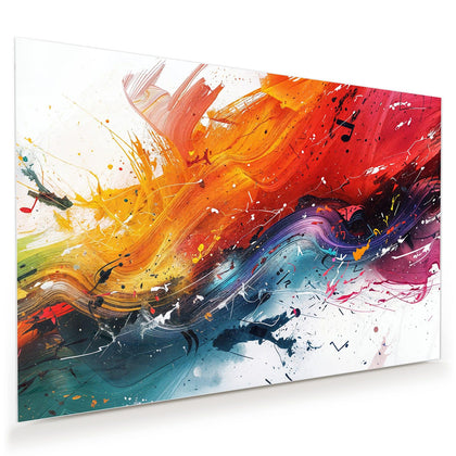 Wandbild mit dem Motiv Farbenexplosion