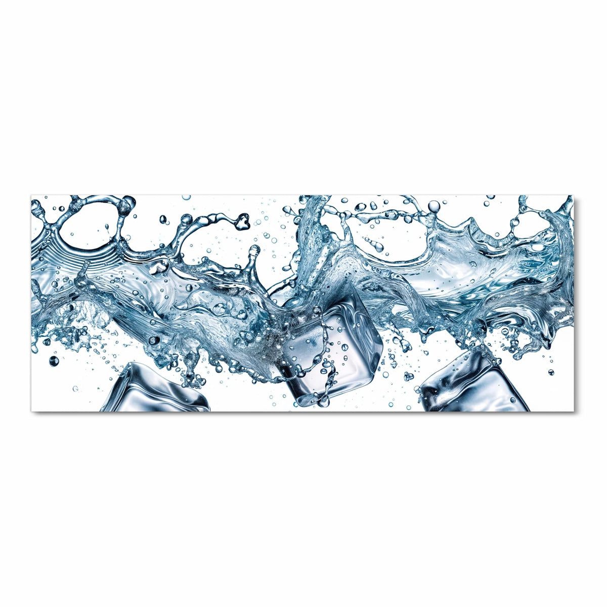 Läufer für Eingangsbereich mit Motiv Wasserspritzer in Frontansicht - angenehme Haptik