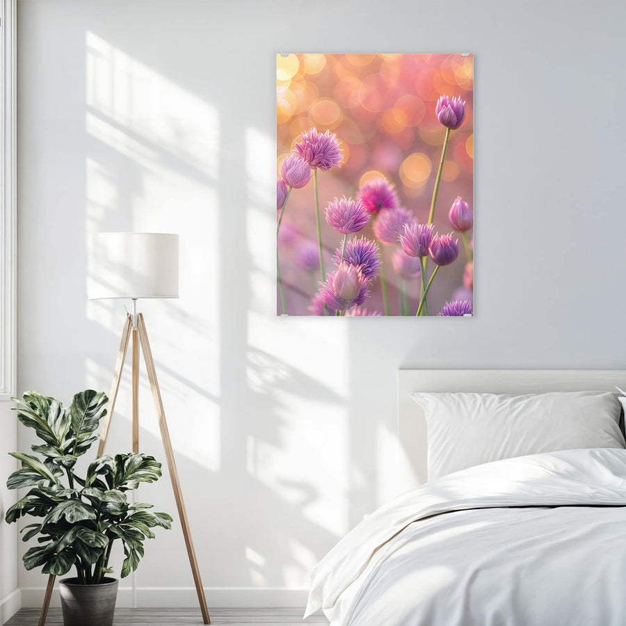 Maße Wandbild - Blühender Zierlauch - Hochformat