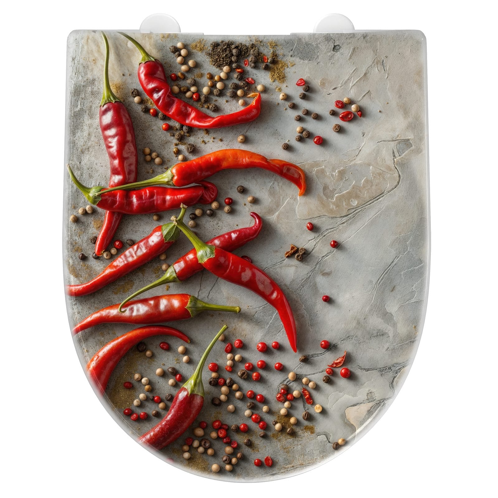 WC-Sitz mit Absenkautomatik Chili Schoten