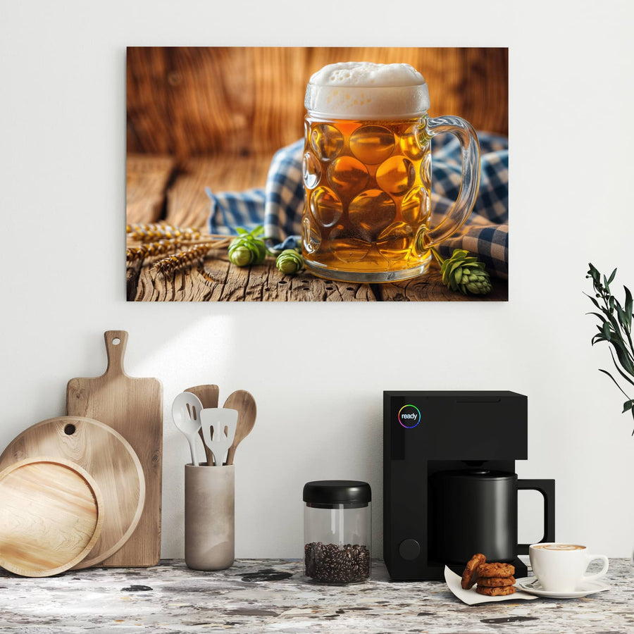 Maße Metall Magnettafel - Bayerisches Bier