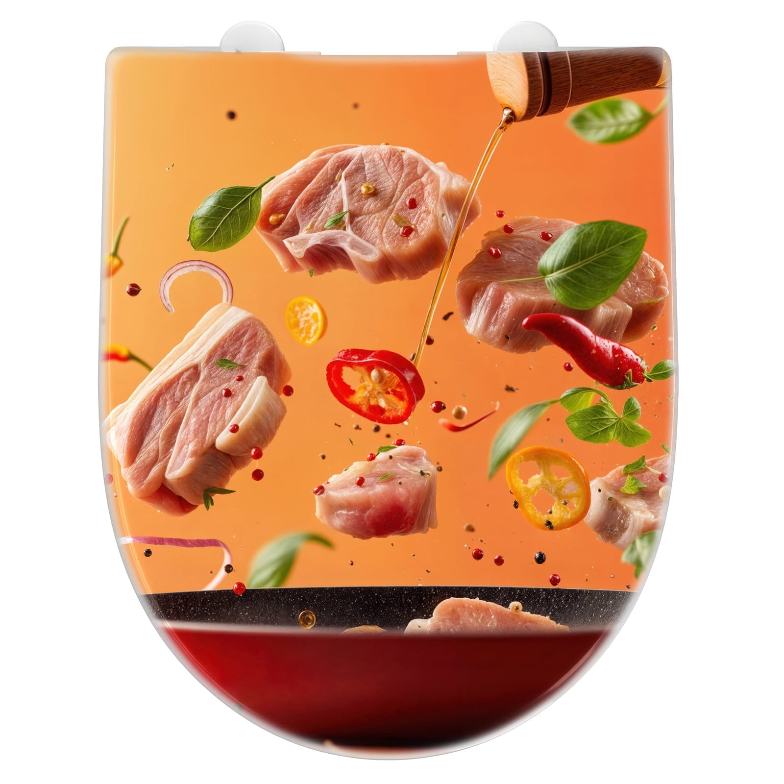 WC-Sitz mit Absenkautomatik Frische Kochzutaten