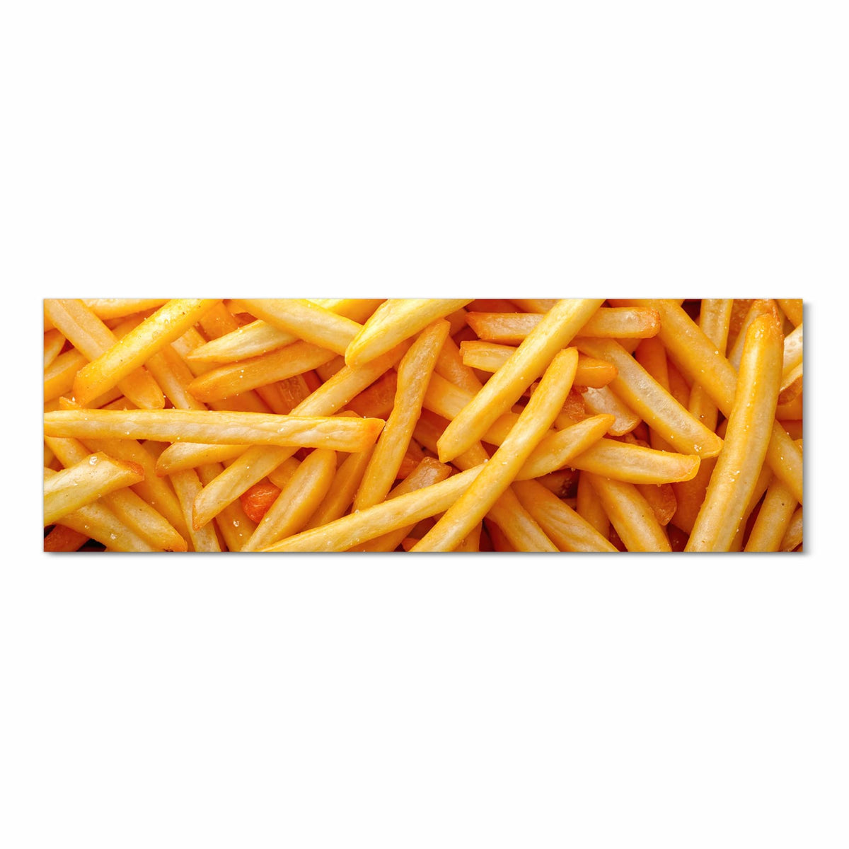 Wasserabweisender rutschfester Küchenteppich mit Motiv Pommes Frites in Frontansicht