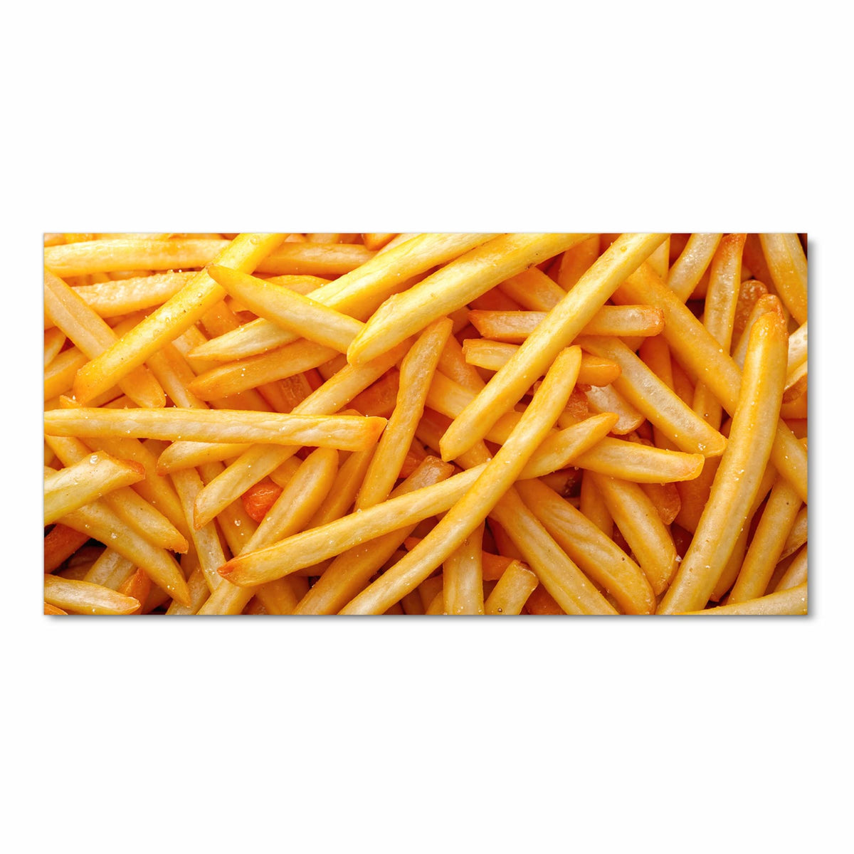 UV-beständiger waschbarer Küchenteppich mit Motiv Pommes Frites in Frontansicht